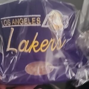 Mitchell & Ness Purple Snapback with Gold Script